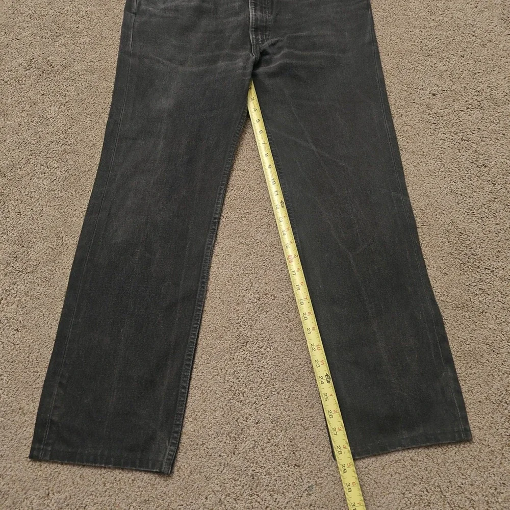 Vintage Levis 505‎ Jeans Mens 38x30 Black Denim Regular Fit Straight Leg USA 90s